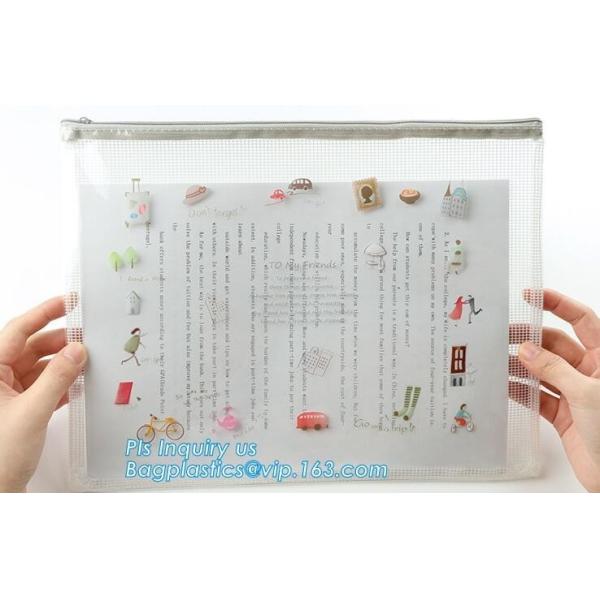 Document Bag with Zipper Storage Holder for Papers Stationery Student Gift,
