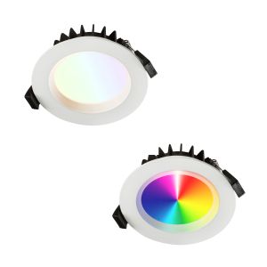 Adjustable CCT RGBW LED Downlight With 50000-Hour Lifespan No Flicker 12V DC,