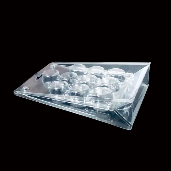 Clear PET Hinged Plastic Packaging Clamshell Blister for False Nails ISO9001 Approved