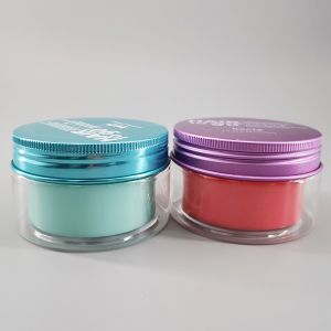 China Plastic Double Wall Layers 80g Face Sleeping Hair Cream Jar on sale