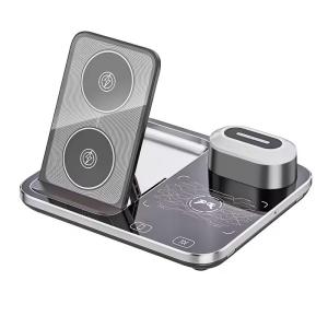 China Multi-Function Wireless Charger With Night Light 3 In 1 Magnetic for AirPods and iWatch Type C Input Port 5W on sale