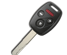 Quality silvery design honda auto replacement keys blanks with high rigidity wholesale