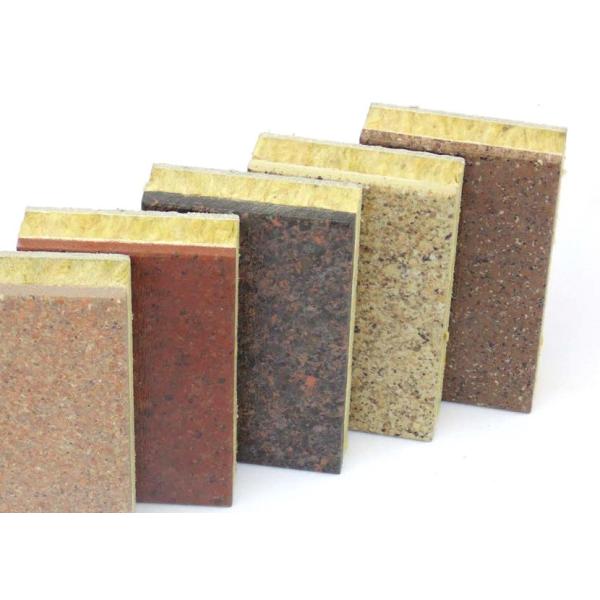 Quality Integrated Decorative Insulation Board / Custom Rock Wool Wall Panels wholesale