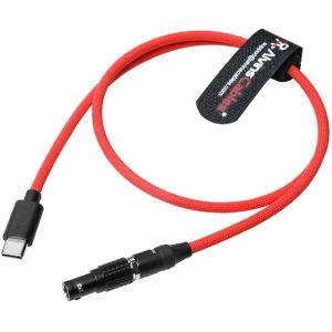 Alvin's Cables Ultra Soft USB-C Type-C to 2 Pin Male Black-Plated 12V Fast