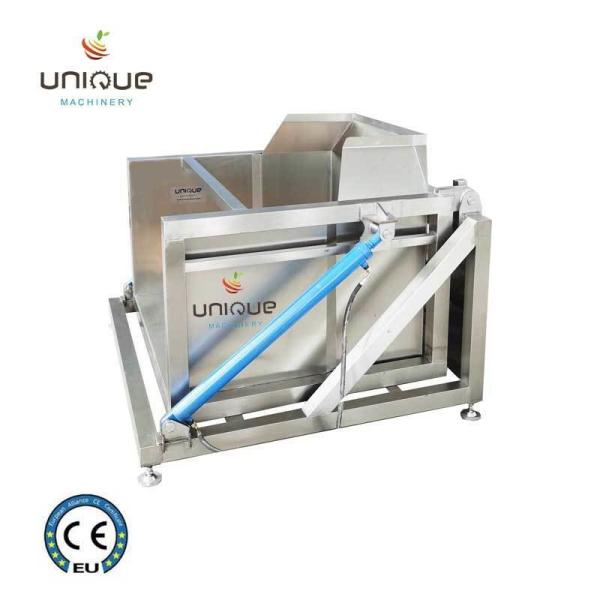 Quality 240 KG Stainless Steel Box Crate Bin Dumper for Smooth Fruit and Vegetable Unloading wholesale