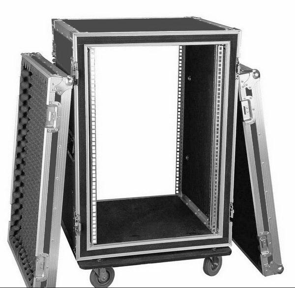 Different kind of colors Standard 10U Plywood Rack Flight Case With Strong