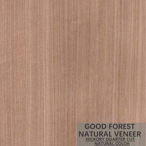 Natural Hickory Wood Veneer Double Color Popular Cabinet Wood Veneer FSC