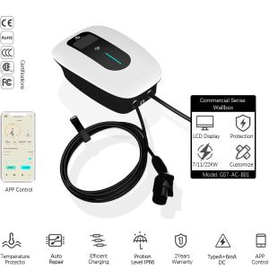 FCC Level 2 EV Charging Station 7kw To 22kw AC Rapid Charger