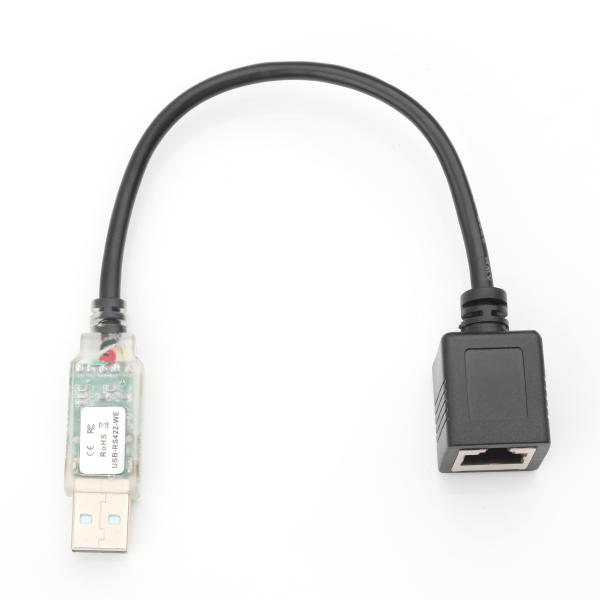 USB 2.0 to 8P8C Serial Converter Cable, Shielded for Industrial Use