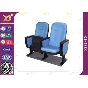 China Comfortable conference auditorium chairs , folding lecture hall chair with writing tablet on sale
