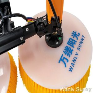 Innovative Two Disc Brushes for Remote Control Cold Water Cleaning of PV Solar