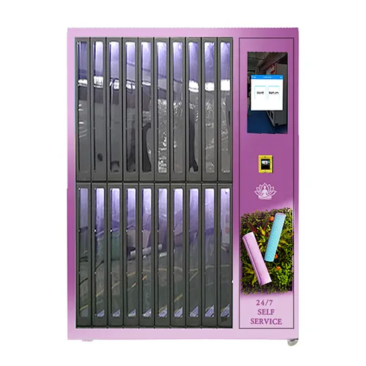 24/7 Unmanned Locker Vending Machine with 20 Lockers and 21.5 Inch Touch Screen