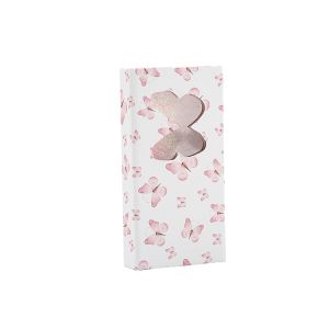 Custom Size Accepted Cardboard Butterfly Empty Eyelash Box Container With Clear