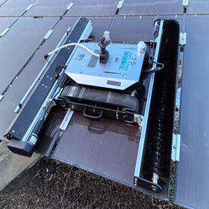 Durable Clean-In-Place Solar Panel Cleaning Robot with Remote Control and Ai