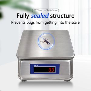 SOHE S5 3KG Stainless Steel Scale with Dual LED Display and IP68 Waterproof