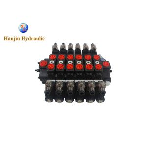 HSSD8DC 6 Spool Solenoid Directional Hydraulic Control Valve Fit For Agriculture