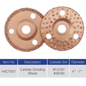 Durable Brazed Carbide Grinding Wheel For Rubber And Wood Materials