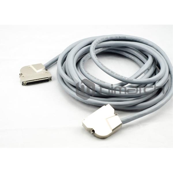 Gray Data Communication Cable , MDR 68 Pin To MDR 68 Pin SCSI Cable UL Approved