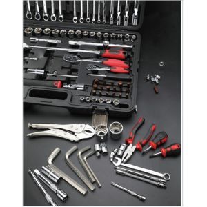 AA4C 129pcs auto repair tool kit shelf hardware hand tools workbench tools A6