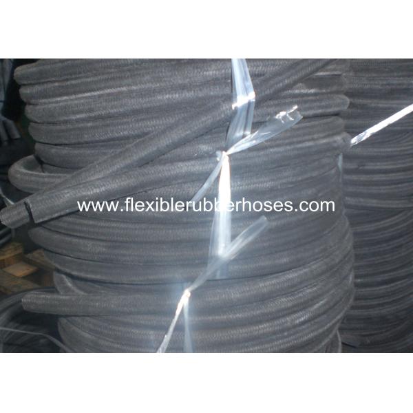 Outer Fiber Braided Rubber Air Hose , Black Retractable Air Hose