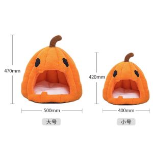 Cat Instant Noodles Ramen Pet Dog Memory Foam Bed Half Enclosed