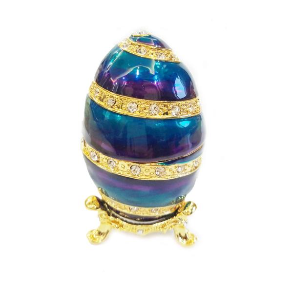 Faberge Egg Trinket Box Home Decor Collectors Box Unique Russian Egg Enamel
