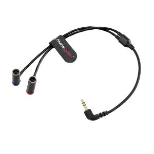 Alvin's Cables RØDE GO II/Canon C70 3.5mm TRS to Dual TA3M Mini XLR Breakout