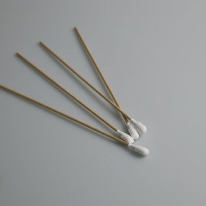 Polyester Industrial Cotton Swab Precision Tip Lint Free Wooden Handle