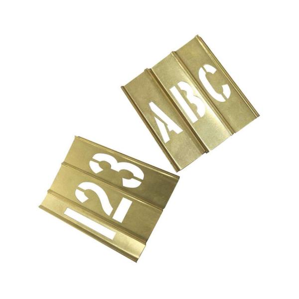 Quality Standard Brass Metal Alphabet Stencils Customized For Paint Printing wholesale