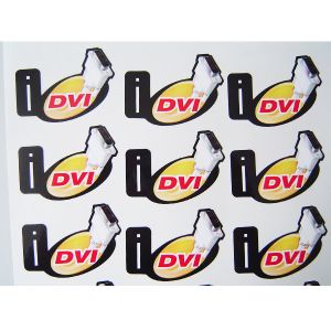 Mobile Phone Custom Die Cut Labels Ultra Destructible Warranty RoHS