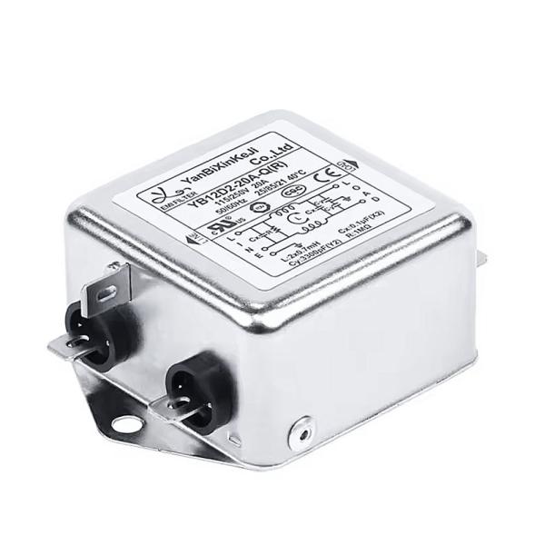 Quality 20A Single Phase EMI Filter High-Frequency Noise Absorption Power Filter With Enhanced Resistance wholesale