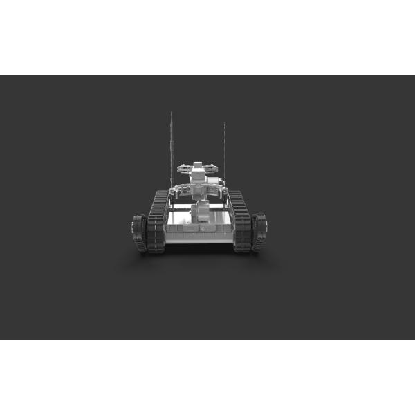 Remotely operated tracked explosive-detonation robot, all-terrain explosive