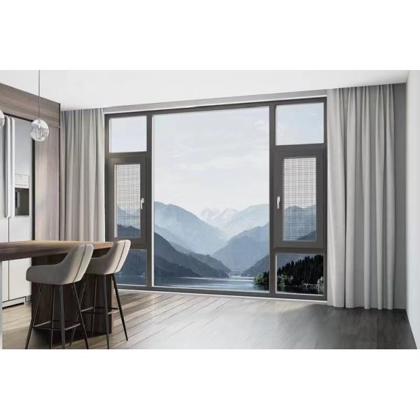 Quality Powder Sprayed Aluminum Awning Windows for Office Soundproof Insulation wholesale