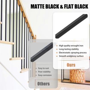 Design Security Art Forging wrought Iron Home Stair Balustrade