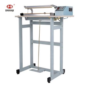 China SF-400 DUOQI Plastic Bag Foot Pedal Heat Sealing Machine with Cutting and Sealing Type on sale