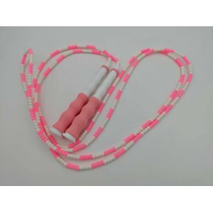 Pink Color Unisex Bamboo Indoor Skipping Rope Exercise Skipping Rope For Kid