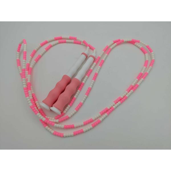 Pink Color Unisex Bamboo Indoor Skipping Rope Exercise Skipping Rope For Kid