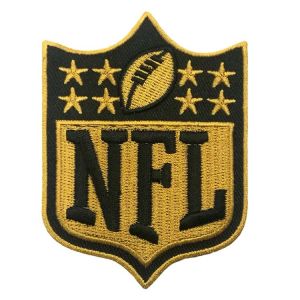 Smooth Texture Rugby NFL Iron On Patches With Embroidery Edge