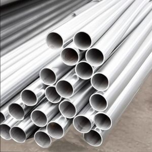 China Round Section Shape Round Welded Steel Pipes Grade Q195 for Construction and Building Materials on sale
