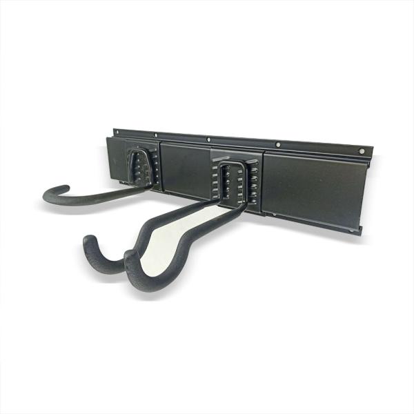 Garage Storage Metal Slatwall Panels Black Color With Hooks And Screws