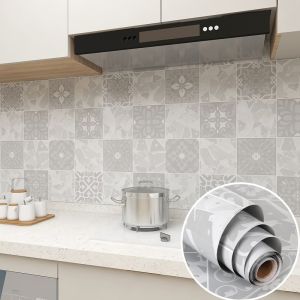 OEM/ODM Kitchen Foil Sticker Backsplash Wallpaper with Fireproof and Removable