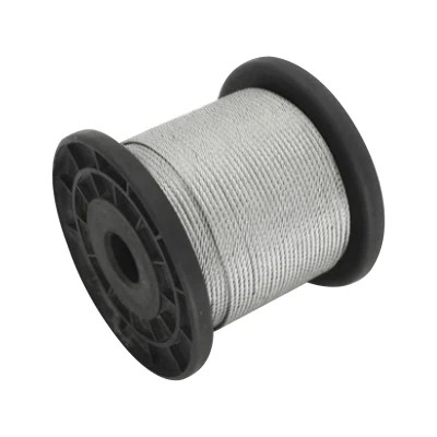 Quality Non-coated 1/8" 3/16" Steel Core Wire Rope 7x7/ 1x19 / 7x19 T316 Stainless Aircraft Cable for Railing wholesale