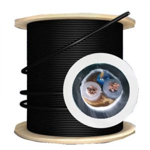 6C Hybrid Composite Cable , G657a2 PBT Hybrid Fiber Optic Cable