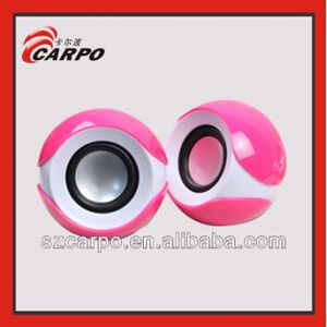 Cheap 2014 Best cheap big eyes shaped 2.0 mini speaker E-9107 for sale