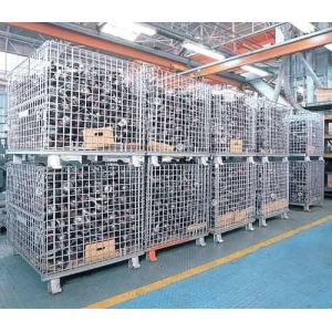 1000kg Galvanized Stackable Sliver Wire Container Storage Cages