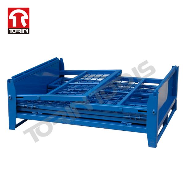 Torin SWK8009 Folding Logistics Sorting Cage Wire Mesh Container Metal Pallet
