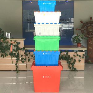 Logistic Storage Plastic Box with Lid Efficiently Store Your Books and Documents