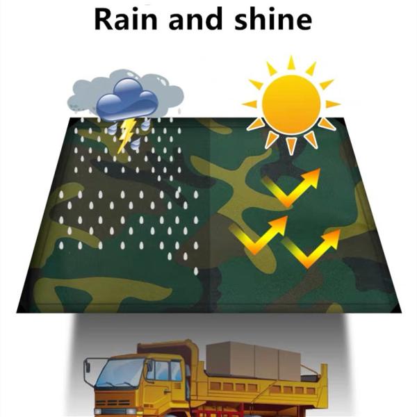 Quality Tear and Weather Resistant Polyester PVC Truck Cover UV Protection Fabric -20C to 70C wholesale