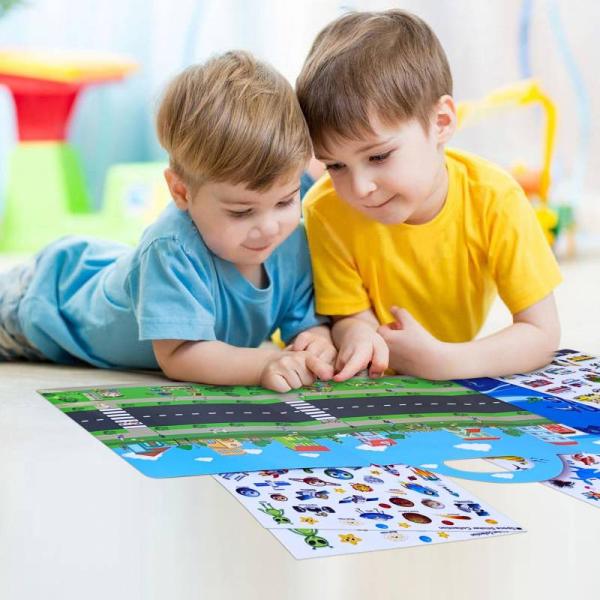 Durable Educational Learning Products Children Removable Sticker Book