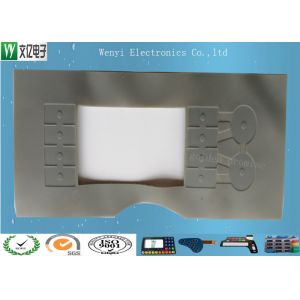 45 Degree Silicone Rubber Keypad , Tactile Keypad Epoxy Treatment Good Touch